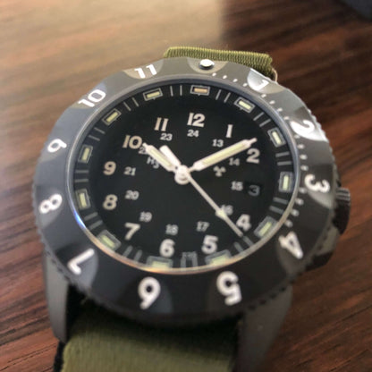 Enoksen 'Tactic' E09/B BLACK EDITION - Automatic Tactical Watch - 42mm