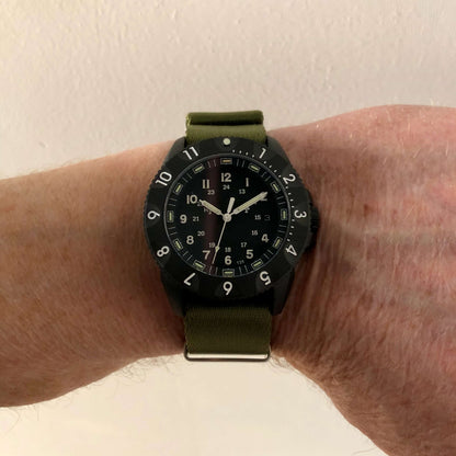 Enoksen 'Tactic' E09/BQ BLACK EDITION - Swiss Quartz Tactical Watch - 42mm